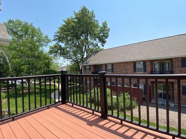 1340 Mcdowell Rd Unit 201, Naperville, IL 60563 - deck featuring a yard