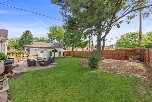 1341 S Sumner St, Wheaton, IL 60189 - fenced backyard featuring outdoor lounge area