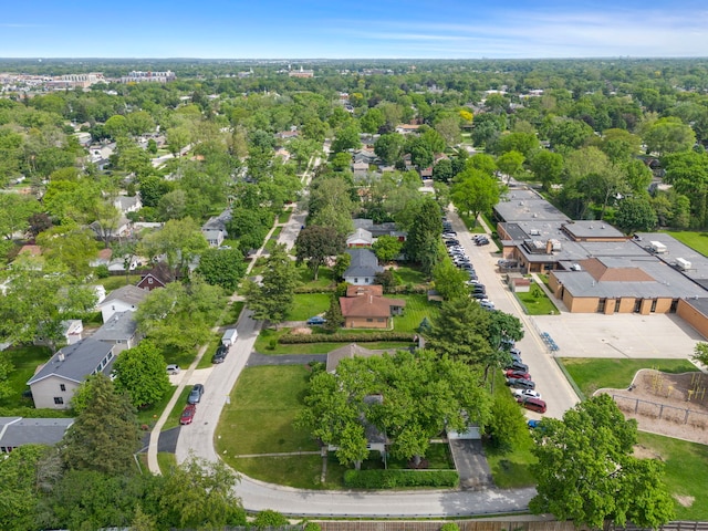 1341 S Sumner St, Wheaton, IL 60189 - aerial overview of property's location with nearby suburban area