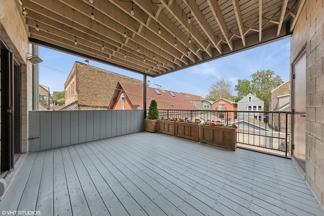 2033 N Damen Ave Unit 2N, Chicago, IL 60647 - wooden terrace with a residential view