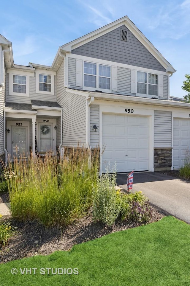 950 Genesee Dr, Naperville, IL 60563 - view of front of property featuring asphalt driveway and a garage