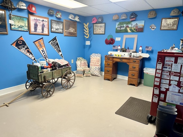 411 1st Ave, Ottawa, IL 61350 - home office with a drop ceiling