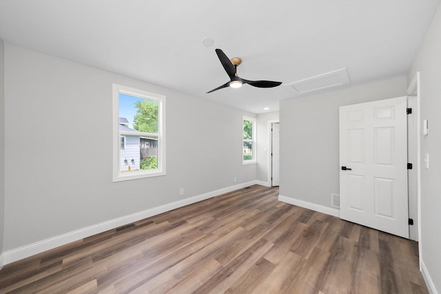 114 Maple St, Mchenry, IL 60051 - unfurnished bedroom featuring wood finished floors and a ceiling fan