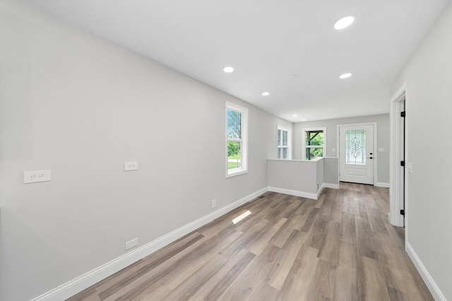 114 Maple St, Mchenry, IL 60051 - foyer featuring wood finished floors and recessed lighting