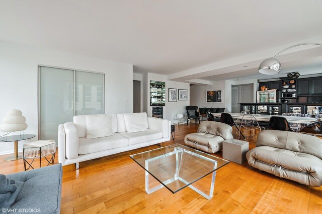 40 E Delaware Pl Unit 1502, Chicago, IL 60611 - living area with light wood-style floors