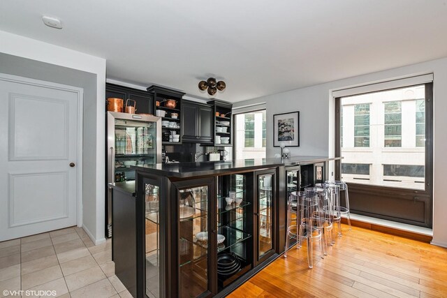 40 E Delaware Pl Unit 1502, Chicago, IL 60611 - bar area with light tile patterned floors