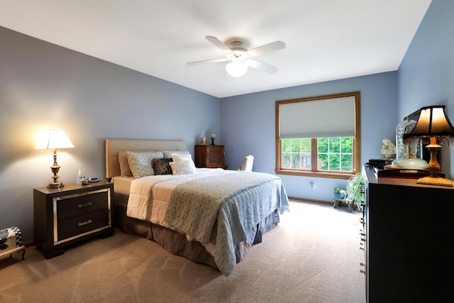 747 Warwick Ct, Carol Stream, IL 60188 - bedroom featuring carpet floors and ceiling fan