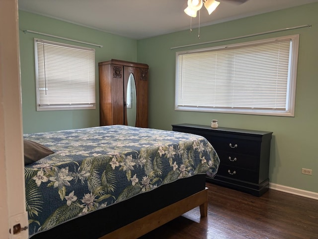535 N Midlothian Rd, Mundelein, IL 60060 - bedroom featuring dark wood-style floors and baseboards