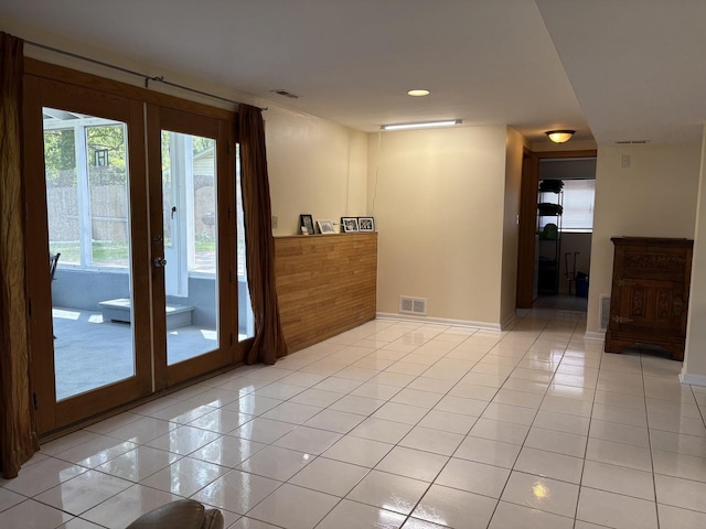 535 N Midlothian Rd, Mundelein, IL 60060 - spare room with light tile patterned floors and french doors