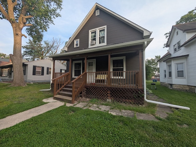 1350 E Chestnut St, Kankakee, IL 60901 - view of front of home with a porch and a front yard