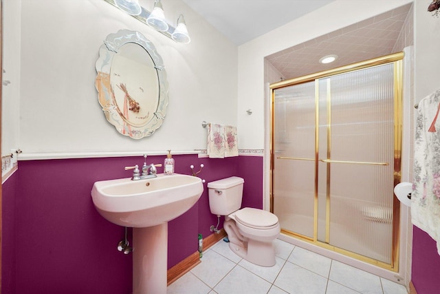15501 116th Ct, Orland Park, IL 60467 - full bathroom featuring a stall shower and tile patterned flooring
