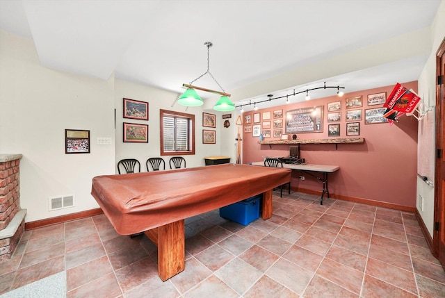 15501 116th Ct, Orland Park, IL 60467 - rec room with track lighting and billiards