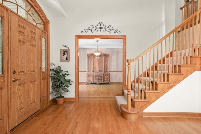 15501 116th Ct, Orland Park, IL 60467 - entrance foyer with wood finished floors and stairs