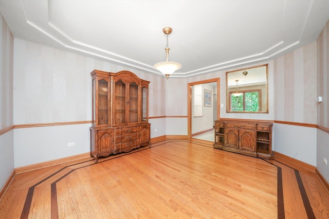 15501 116th Ct, Orland Park, IL 60467 - unfurnished room featuring wood finished floors and wallpapered walls