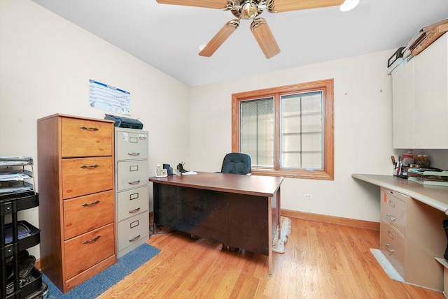 15501 116th Ct, Orland Park, IL 60467 - office space with ceiling fan and light wood finished floors