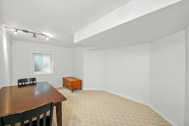 1554 Chickasaw Dr, Naperville, IL 60563 - office with light colored carpet and rail lighting