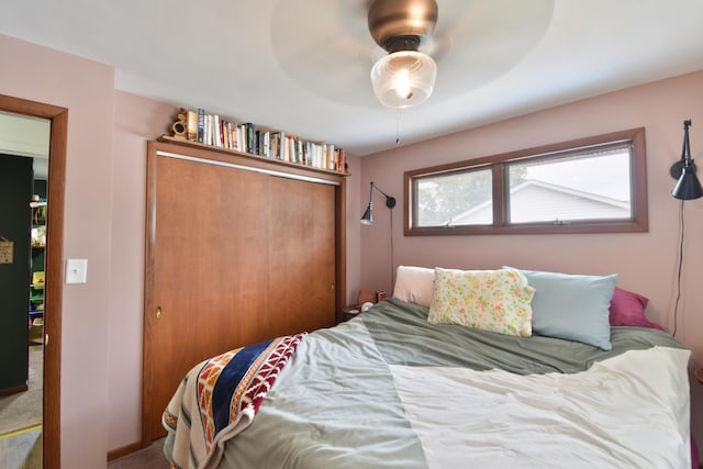 109 E Seminole St, Dwight, IL 60420 - bedroom featuring a closet and a ceiling fan