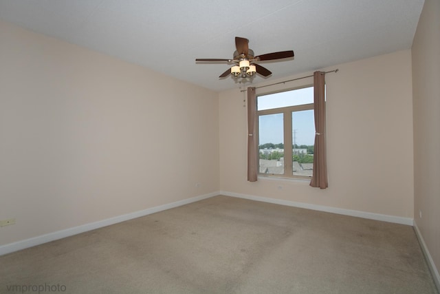 8440 Callie Ave Unit 410, Morton Grove, IL 60053 - empty room with carpet floors and a ceiling fan