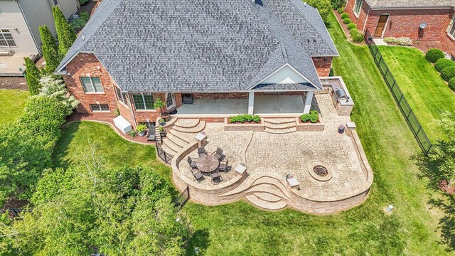 4905 Peifer Ln, Champaign, IL 61822 - aerial view of property and surrounding area