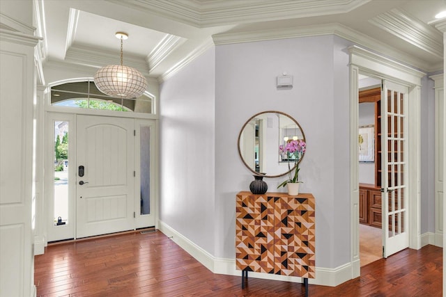 4905 Peifer Ln, Champaign, IL 61822 - entryway with hardwood / wood-style flooring and crown molding