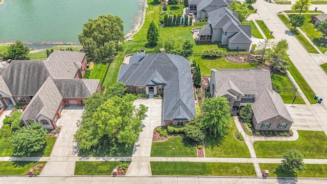 4905 Peifer Ln, Champaign, IL 61822 - aerial view of residential area with a nearby body of water