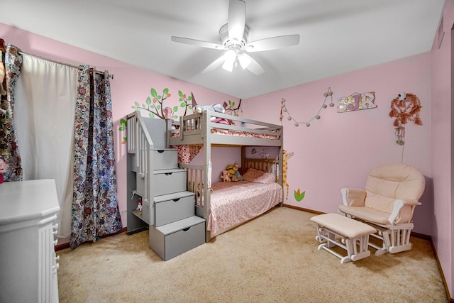 8304 Trumbull Ave, Joliet, IL 60431 - bedroom with carpet and ceiling fan