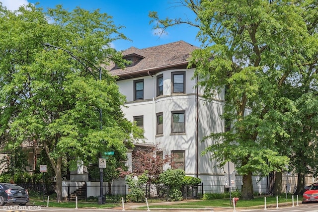 4503 N Ashland Ave Unit 2N, Chicago, IL 60640 - view of front facade with stucco siding