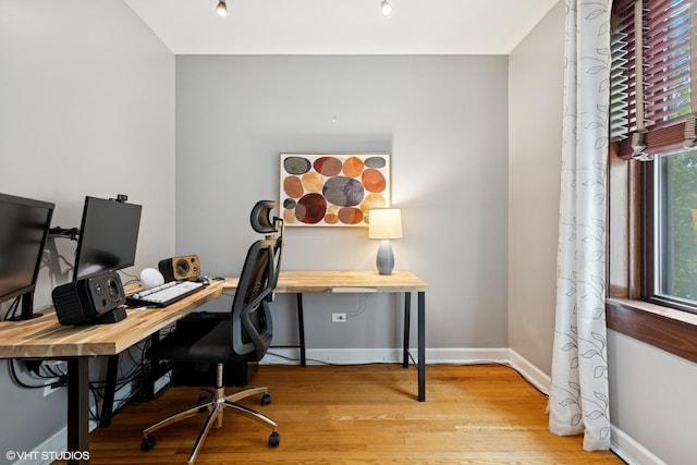 4503 N Ashland Ave Unit 2N, Chicago, IL 60640 - office with wood finished floors and baseboards