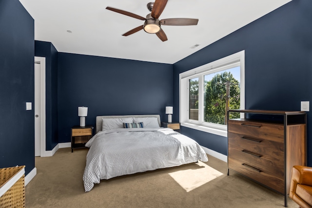 643 Custer Ave, Evanston, IL 60202 - bedroom featuring carpet floors and a ceiling fan