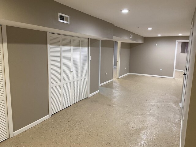 1826 S Drake Ave, Chicago, IL 60623 - finished basement featuring recessed lighting and baseboards
