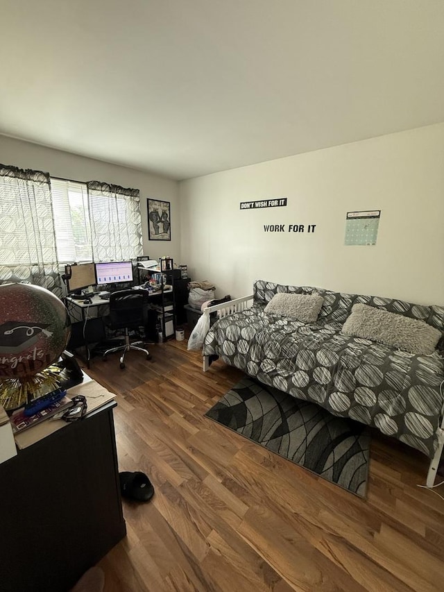 1208 E 154th St, South Holland, IL 60473 - bedroom featuring a desk and wood finished floors