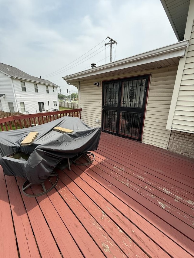 1208 E 154th St, South Holland, IL 60473 - view of wooden terrace