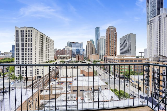 1322 S Wabash Ave Unit 807, Chicago, IL 60605 - balcony with a skyline view