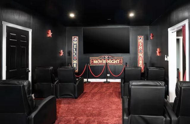 9439 Corneils Rd, Bristol, IL 60512 - cinema featuring carpet flooring and recessed lighting