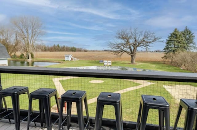 9439 Corneils Rd, Bristol, IL 60512 - view of grassy yard with a water view