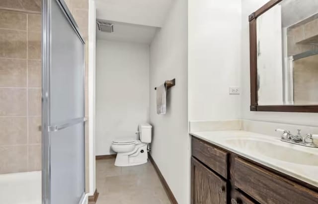 9439 Corneils Rd, Bristol, IL 60512 - full bathroom with vanity and a stall shower
