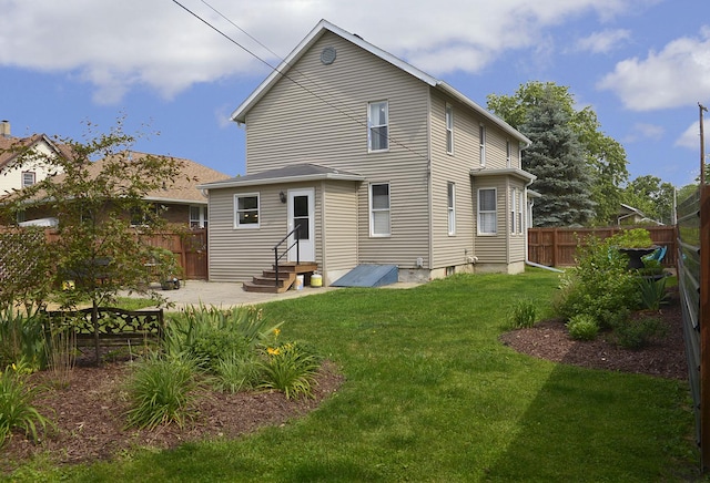 1107 W Lafayette St, Ottawa, IL 61350 - back of house with entry steps and a patio