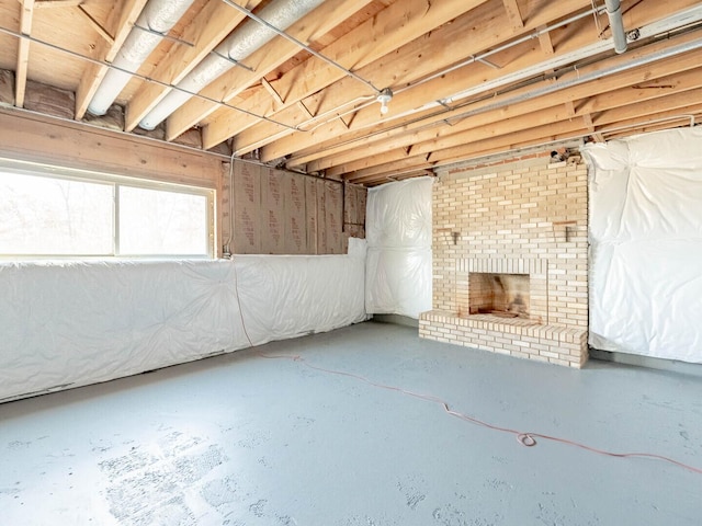 501 Bryan Trl, New Lenox, IL 60451 - below grade area featuring a fireplace