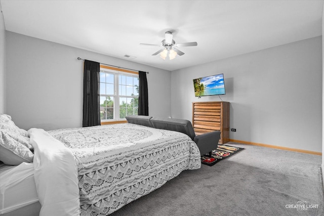 16260 W Mohawk Ct, Lockport, IL 60441 - carpeted bedroom featuring baseboards and ceiling fan