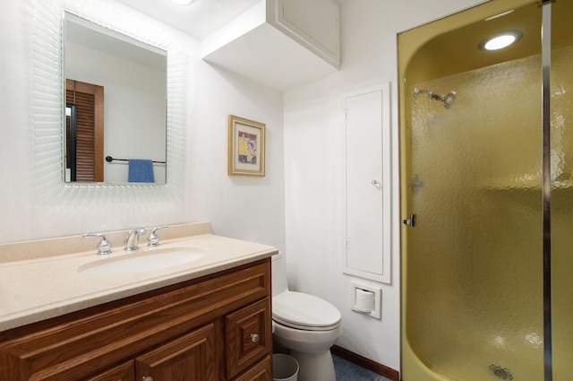 440 E Walnut St, Roselle, IL 60172 - bathroom featuring a stall shower and vanity