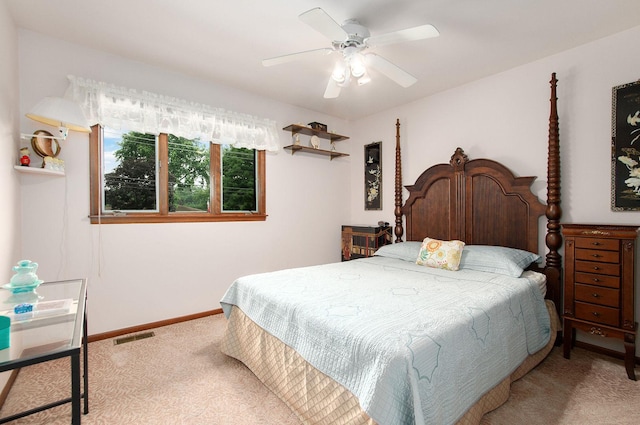 440 E Walnut St, Roselle, IL 60172 - bedroom with carpet flooring and ceiling fan