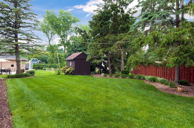 440 E Walnut St, Roselle, IL 60172 - view of yard featuring a storage unit