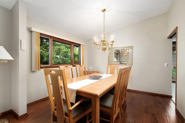 440 E Walnut St, Roselle, IL 60172 - dining area with hardwood / wood-style flooring and a chandelier