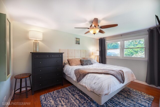 106 Grand Central Ln, Schaumburg, IL 60193 - bedroom featuring wood finished floors and ceiling fan