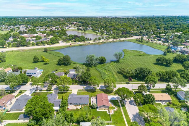 106 Grand Central Ln, Schaumburg, IL 60193 - aerial view of property's location with a nearby body of water and nearby suburban area