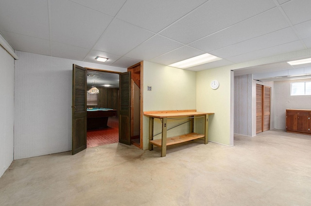2811 N Harvard Ave, Arlington Heights, IL 60004 - basement with pool table and a drop ceiling