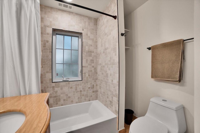14695 Fox Hollow Ln, Lemont, IL 60439 - bathroom with shower / bath combo and vanity
