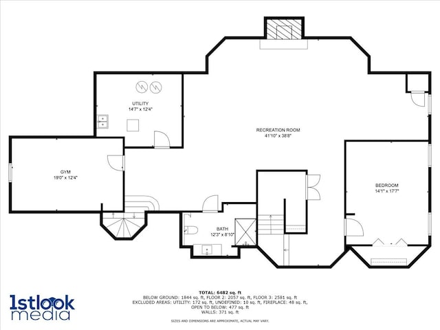 14695 Fox Hollow Ln, Lemont, IL 60439 - view of floor plan / room layout