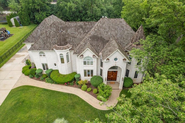 14695 Fox Hollow Ln, Lemont, IL 60439 - view of front of property with stucco siding