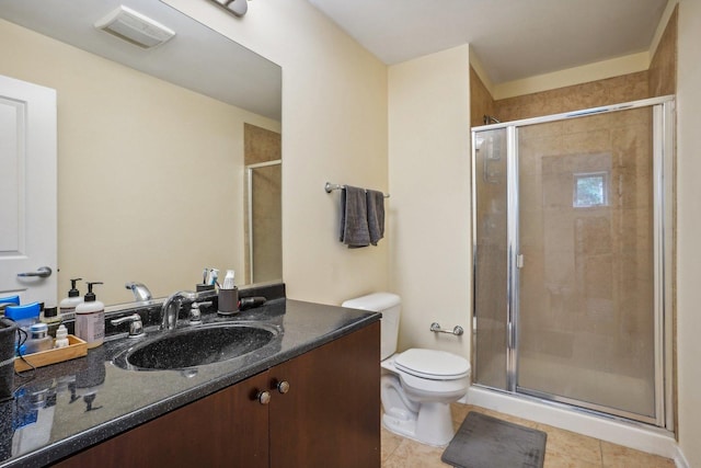 1159 N Hudson St Unit 1-101, Chicago, IL 60610 - bathroom with vanity, a shower stall, and tile patterned flooring